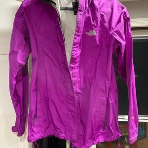 Purple North Face Rain Jacket